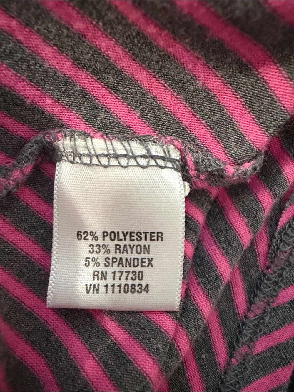 Mossimo Supply Co. Pink and Gray Striped Ruffle Spaghetti Strap Mini Dress - Picture 7 of 7